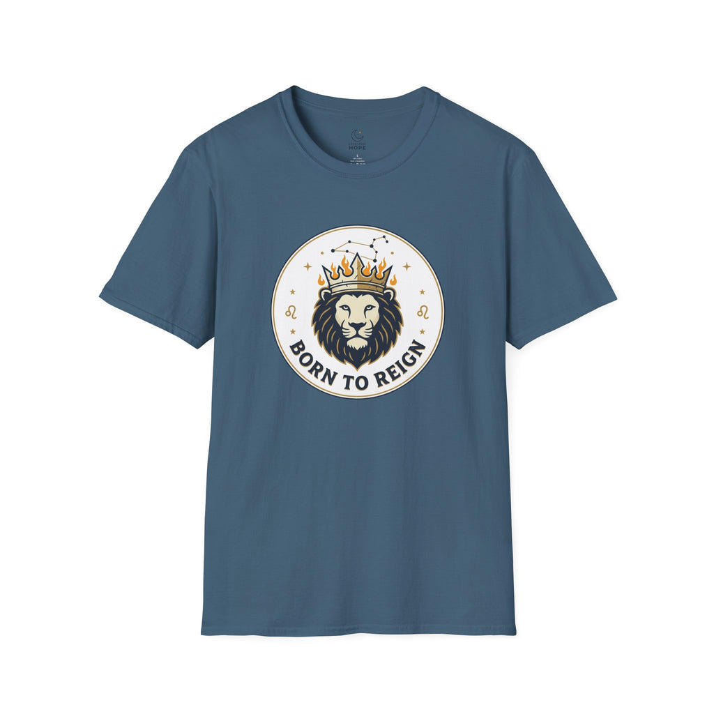 Born to Reign Lion Crown T-Shirt | Leo Zodiac Constellation Tee