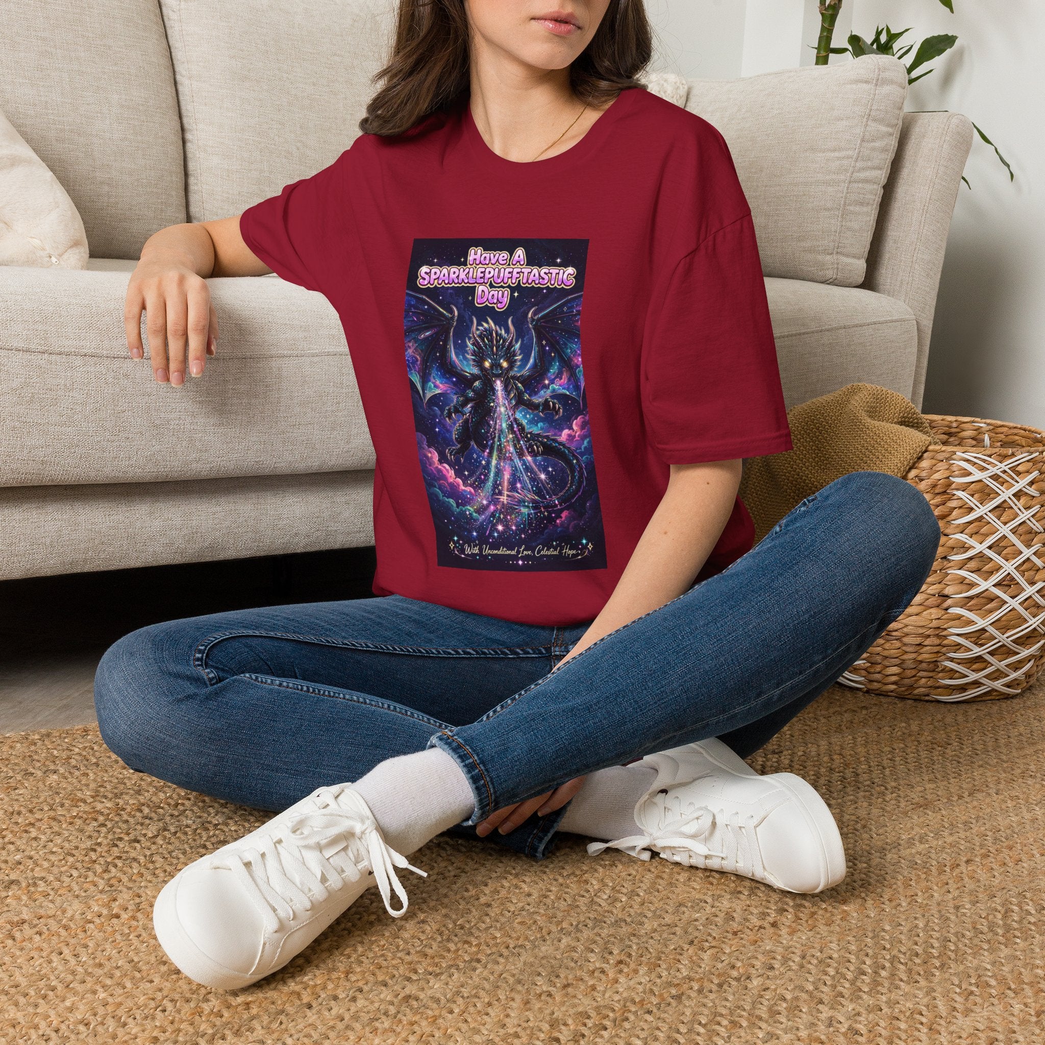 Have a Sparklepufftastic Day T-Shirt | Cosmic Dragon Cute Fantasy