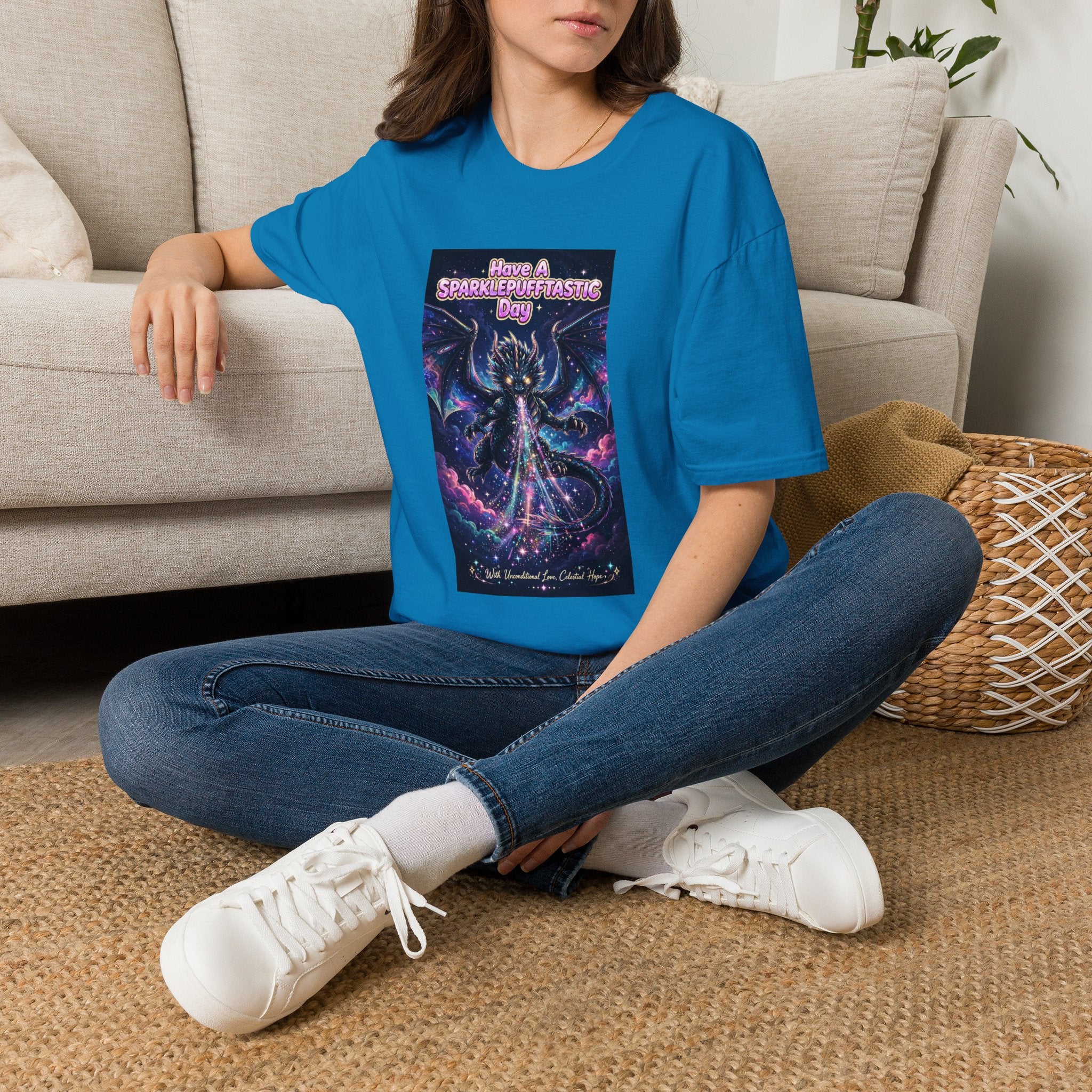 Have a Sparklepufftastic Day T-Shirt | Cosmic Dragon Cute Fantasy