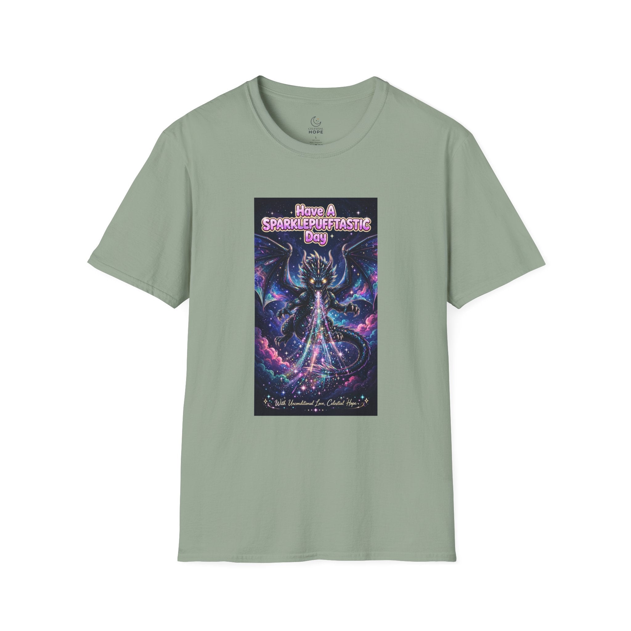 Have a Sparklepufftastic Day T-Shirt | Cosmic Dragon Cute Fantasy