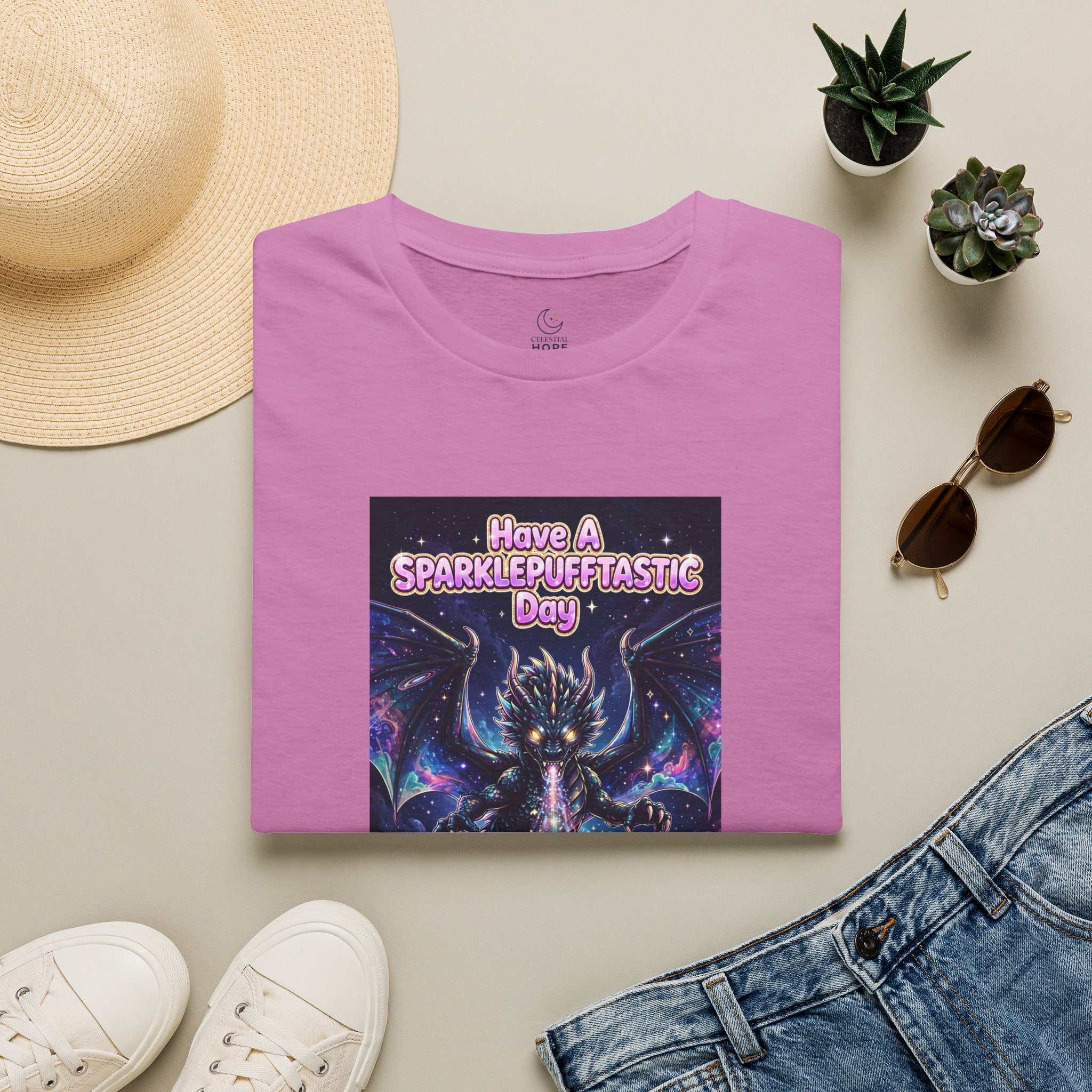 Have a Sparklepufftastic Day T-Shirt | Cosmic Dragon Cute Fantasy
