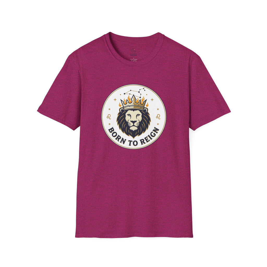 Born to Reign Lion Crown T-Shirt | Leo Zodiac Constellation Tee