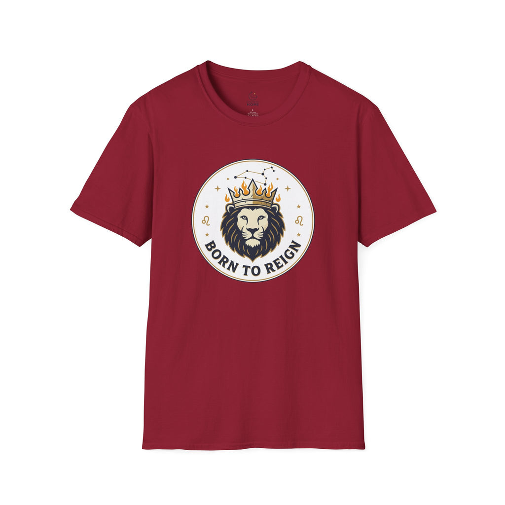 Born to Reign Lion Crown T-Shirt | Leo Zodiac Constellation Tee