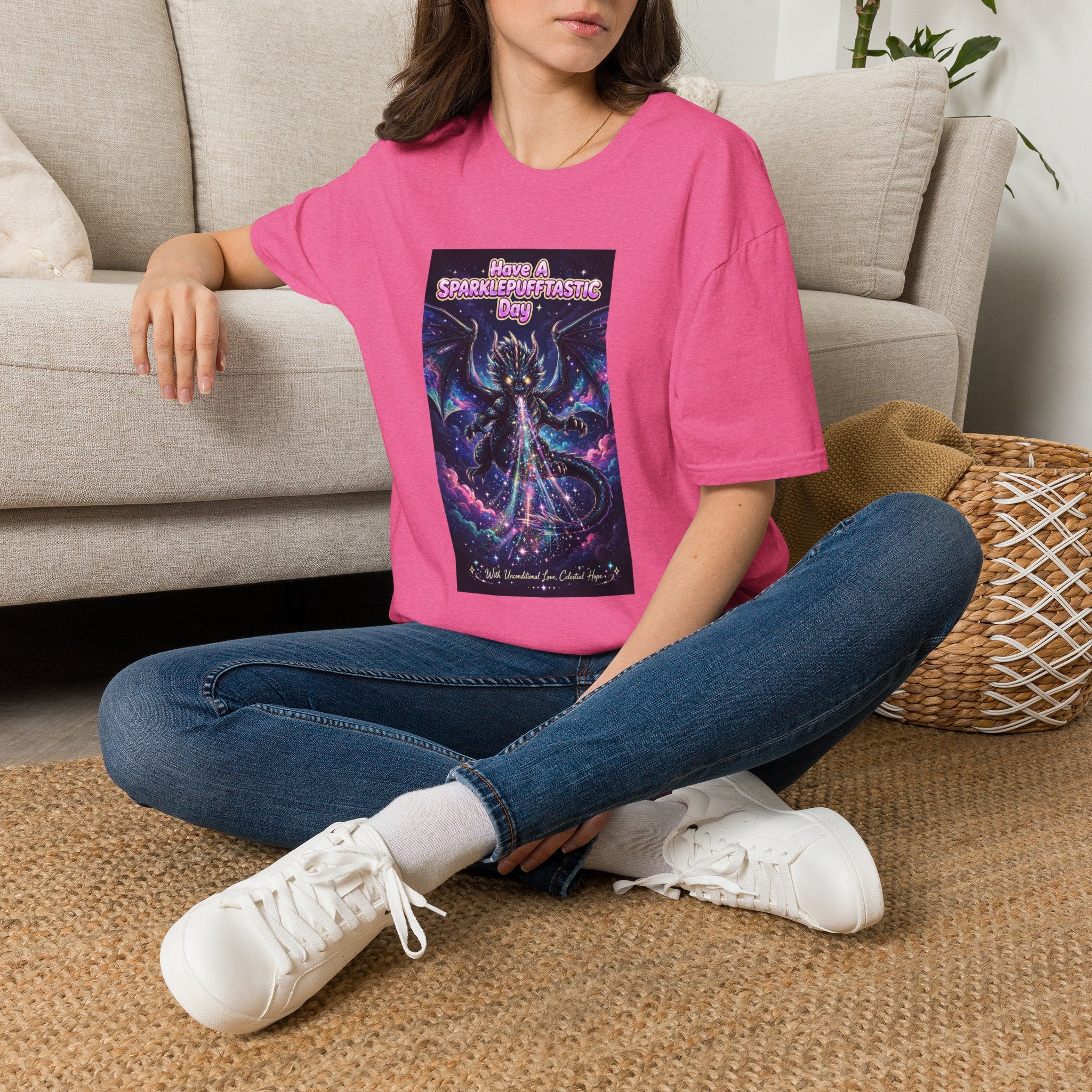 Have a Sparklepufftastic Day T-Shirt | Cosmic Dragon Cute Fantasy