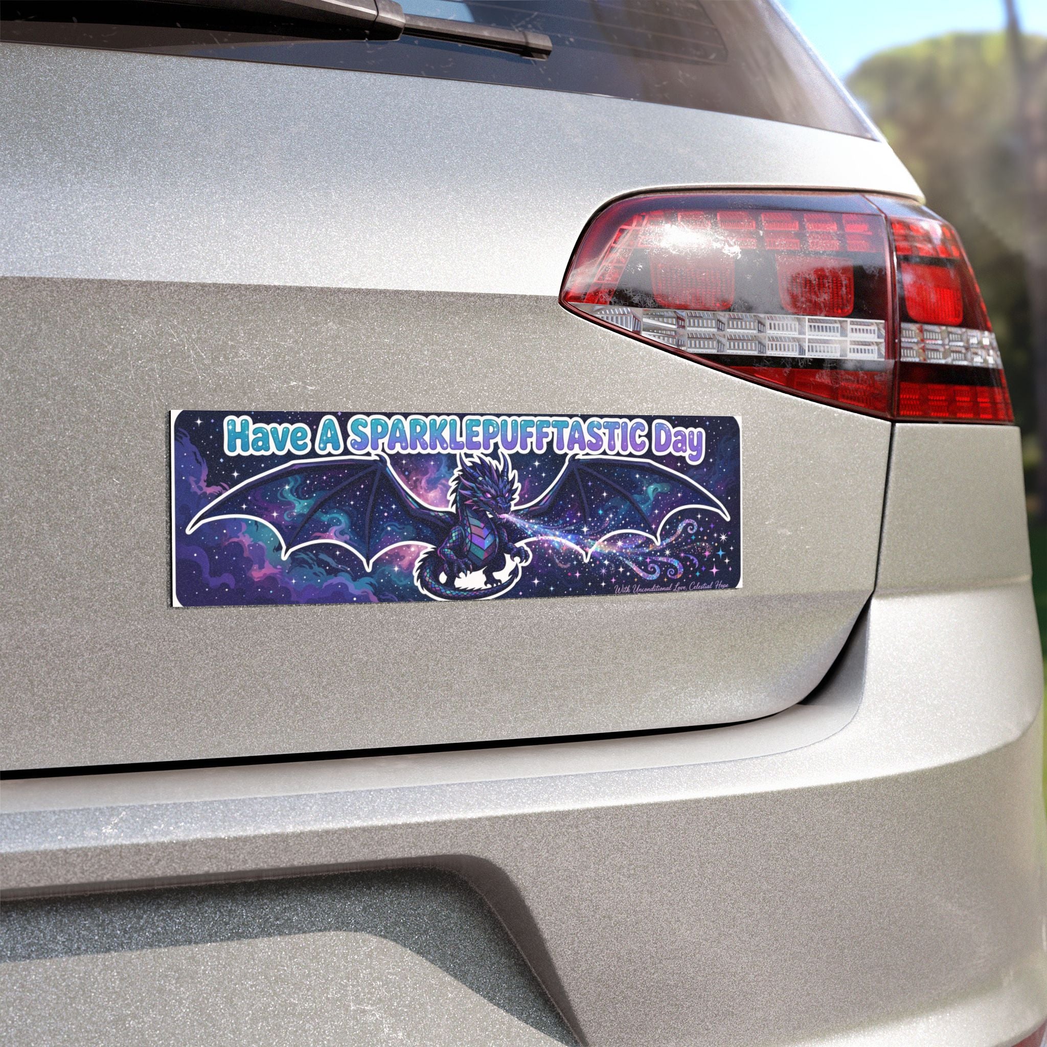 Sparklepuff Dragon Have A Sparklepufftastic Day Car Magnet