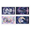 Whimsical Cosmic Dragons Sticker Sheet | Fantasy Celestial Stickers