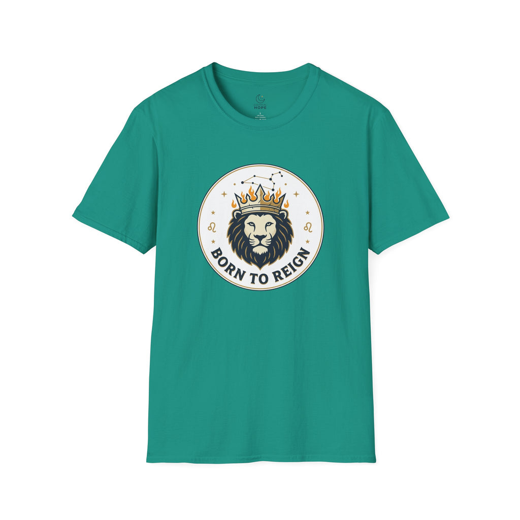 Born to Reign Lion Crown T-Shirt | Leo Zodiac Constellation Tee