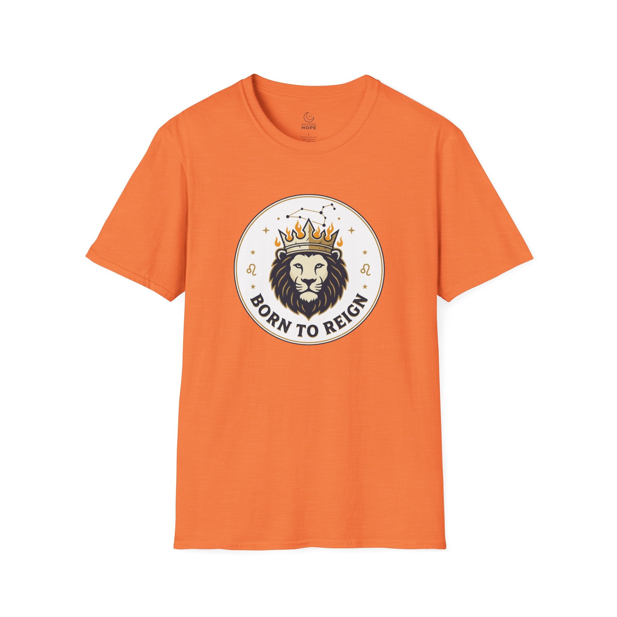 Born to Reign Lion Crown T-Shirt | Leo Zodiac Constellation Tee
