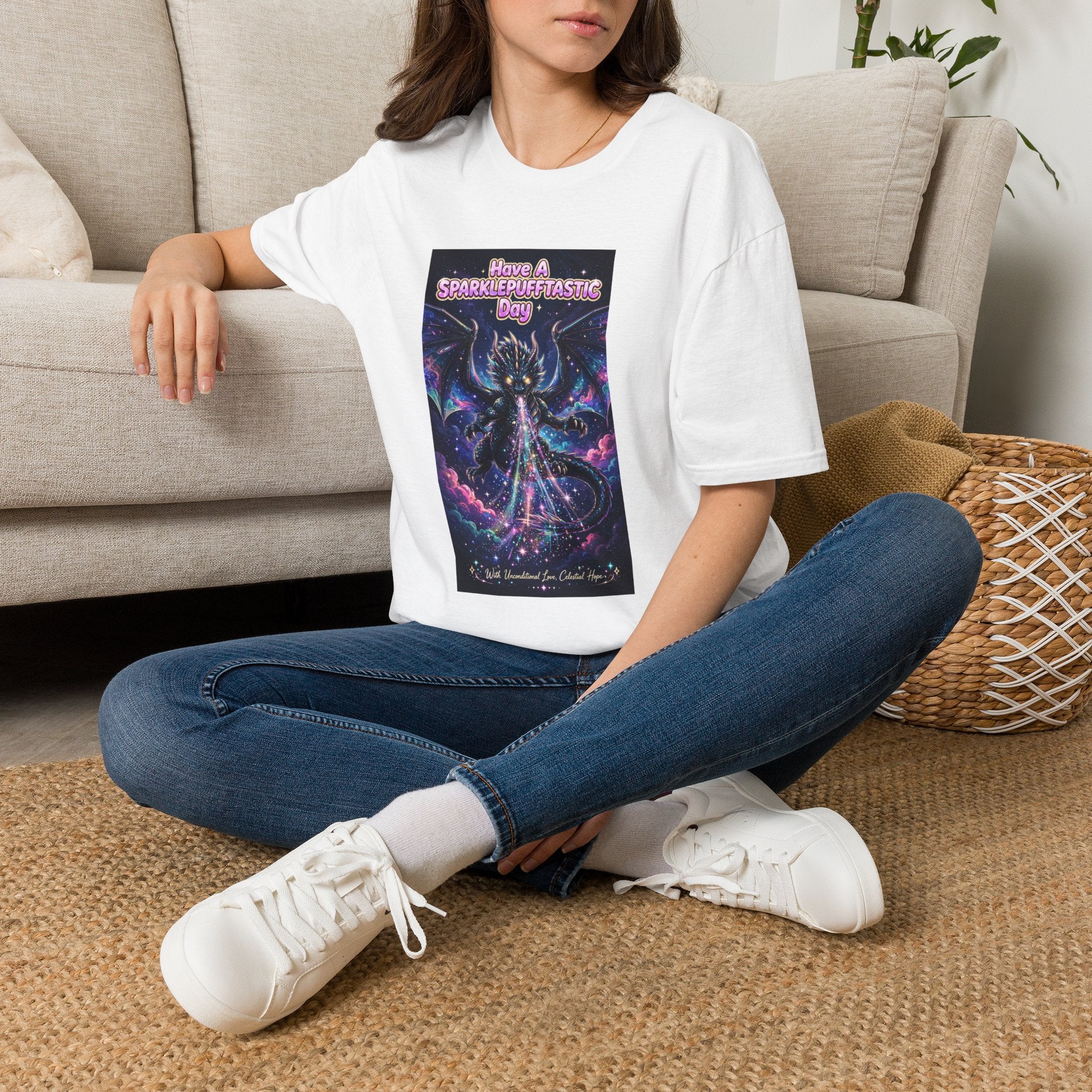 Have a Sparklepufftastic Day T-Shirt | Cosmic Dragon Cute Fantasy
