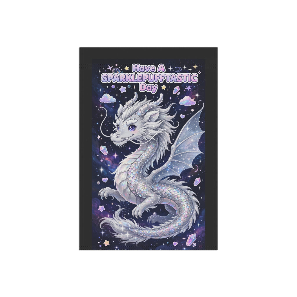 Sparklepuff Dragon garden flag | House Banner, Whimsical Fantasy Decor