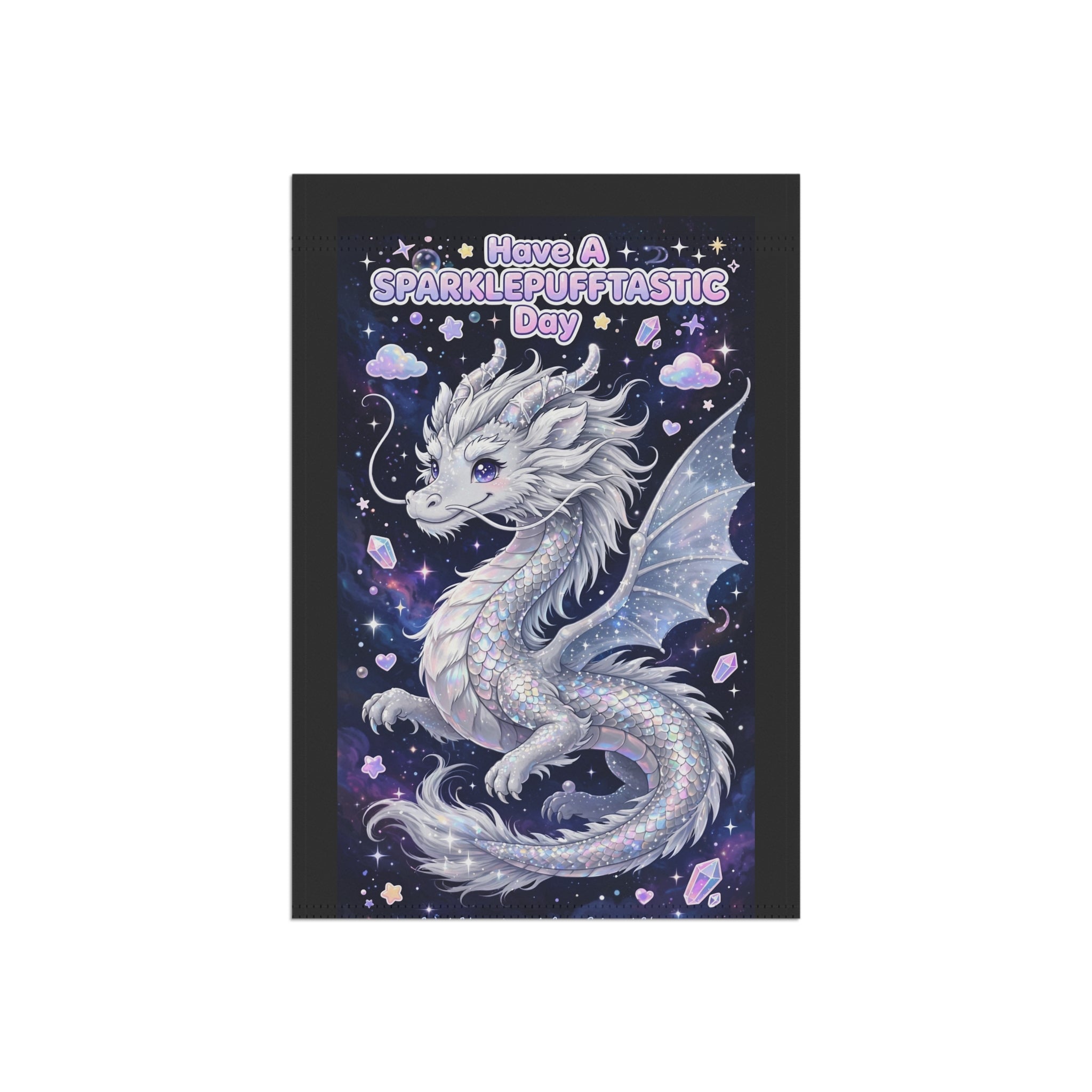 Sparklepuff Dragon garden flag | House Banner, Whimsical Fantasy Decor