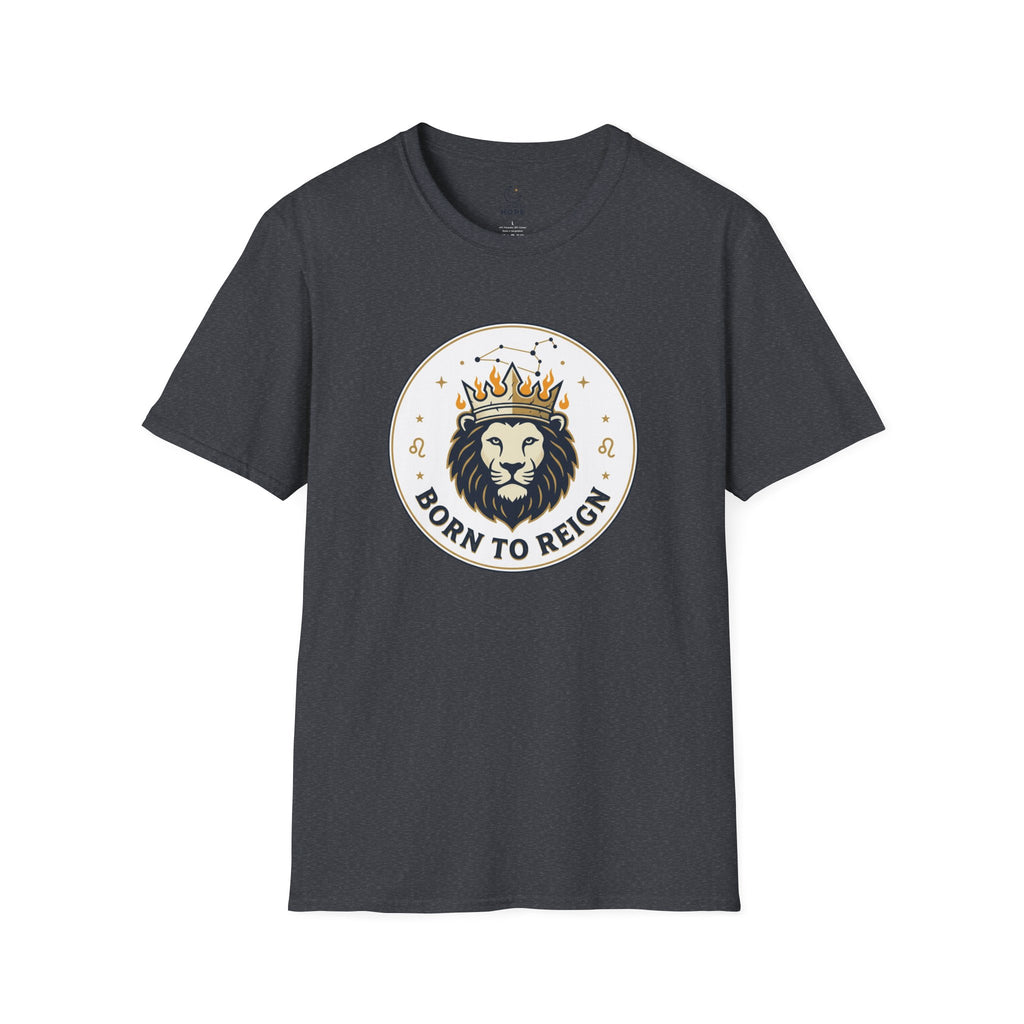 Born to Reign Lion Crown T-Shirt | Leo Zodiac Constellation Tee