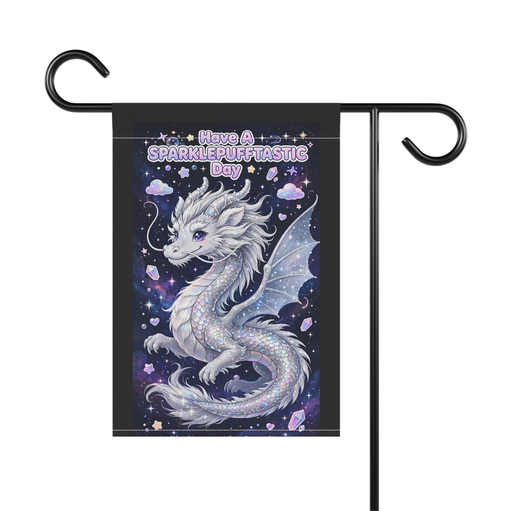Sparklepuff Dragon garden flag | House Banner, Whimsical Fantasy Decor