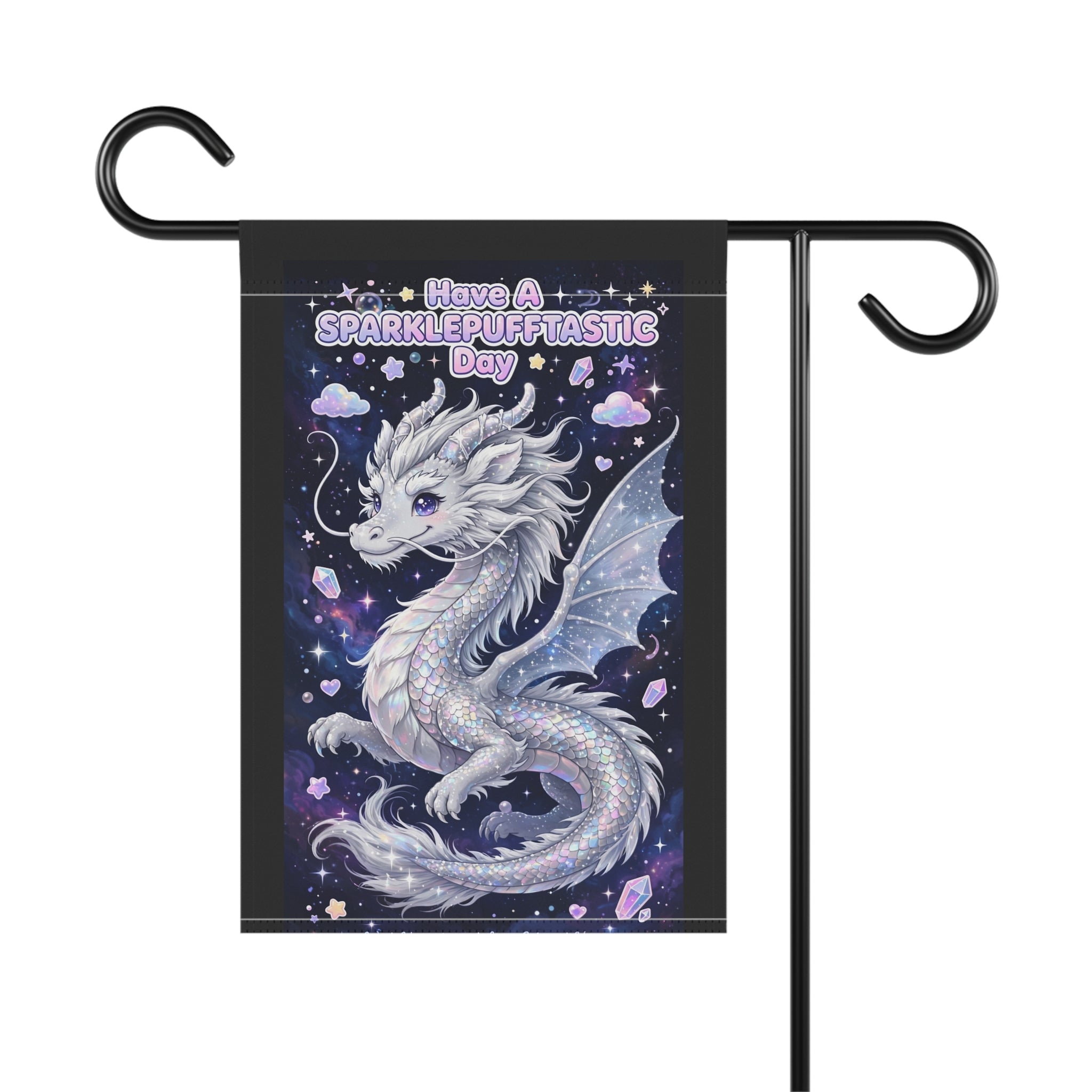 Sparklepuff Dragon garden flag | House Banner, Whimsical Fantasy Decor