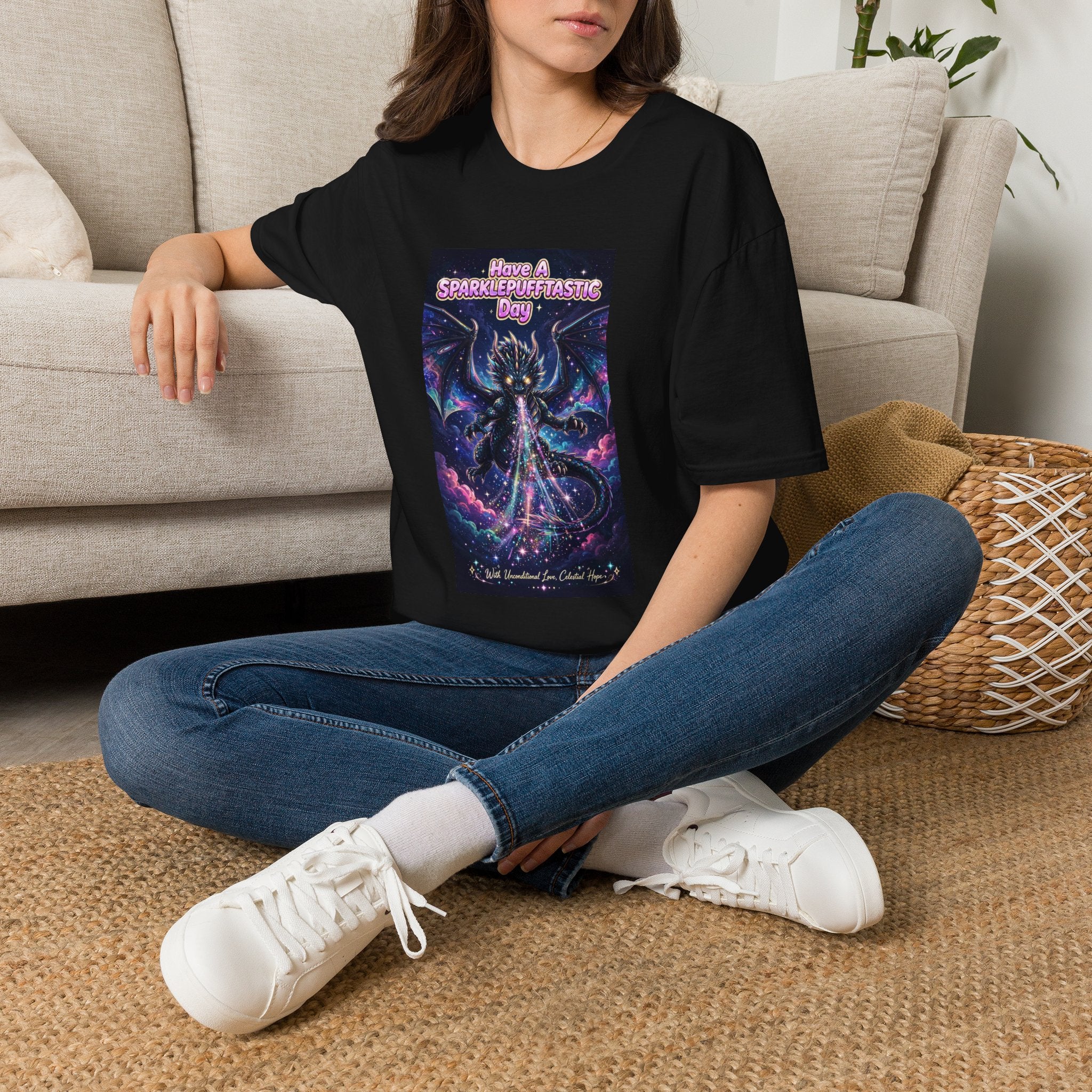 Have a Sparklepufftastic Day T-Shirt | Cosmic Dragon Cute Fantasy