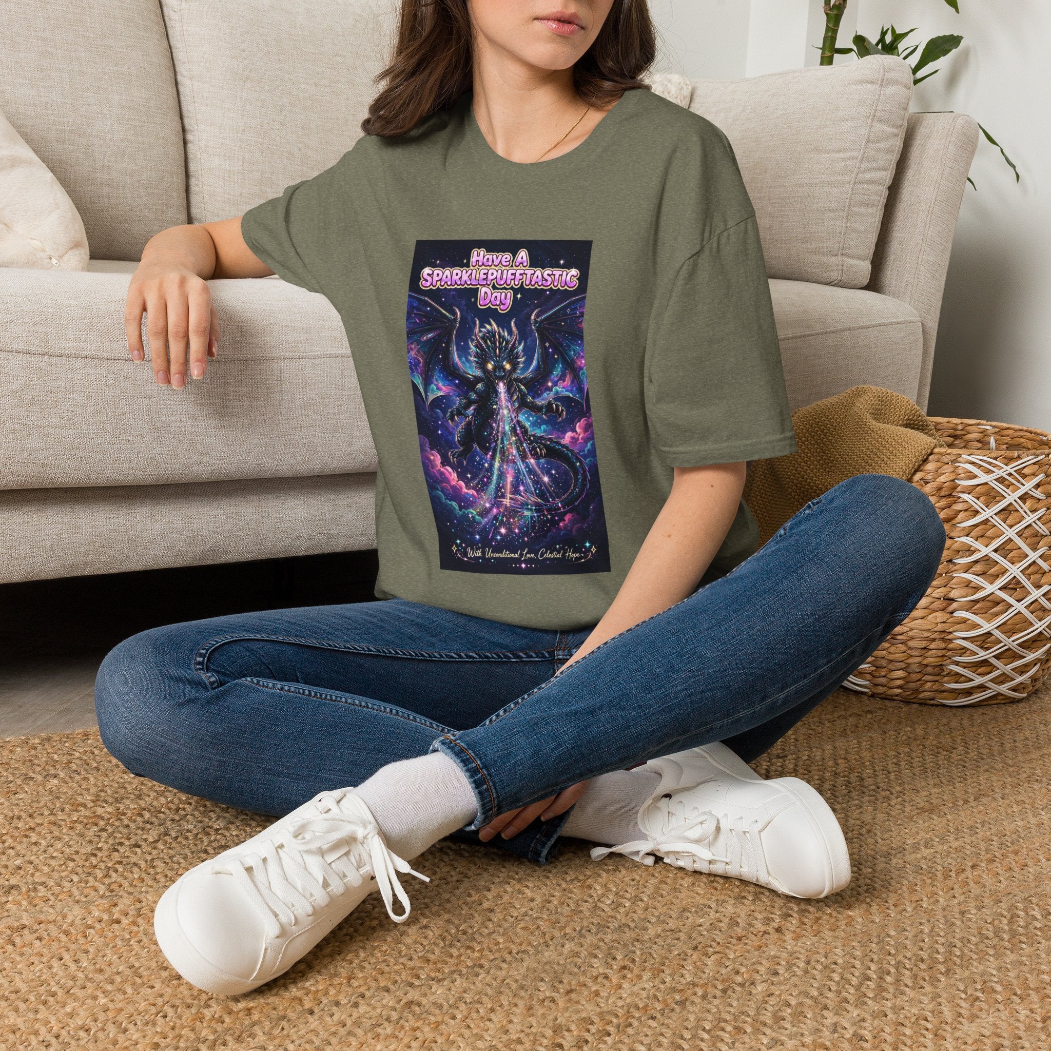 Have a Sparklepufftastic Day T-Shirt | Cosmic Dragon Cute Fantasy