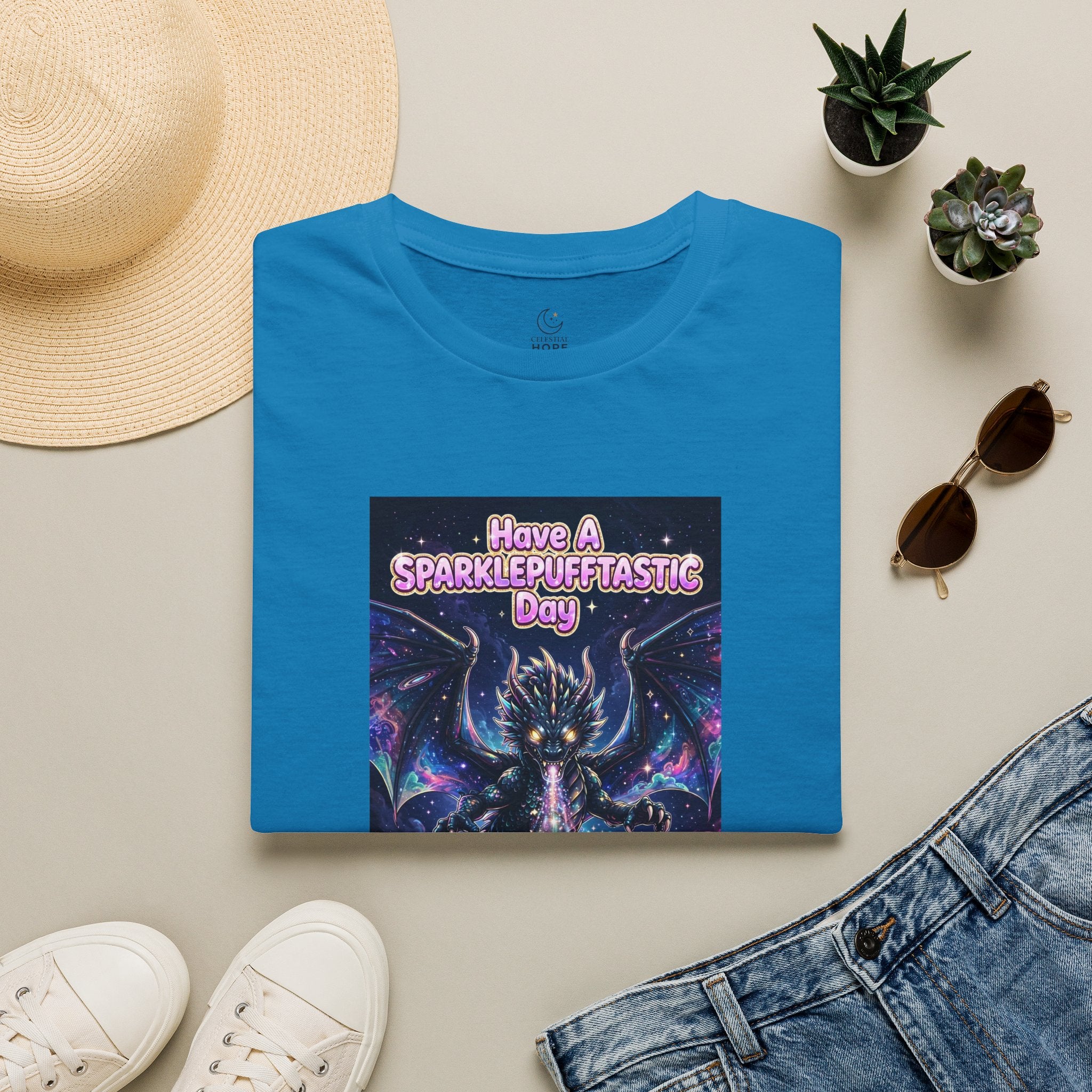Have a Sparklepufftastic Day T-Shirt | Cosmic Dragon Cute Fantasy