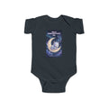 Moon Cat Illustration Infant Bodysuit | Sleepy Kitten on Crescent Moon