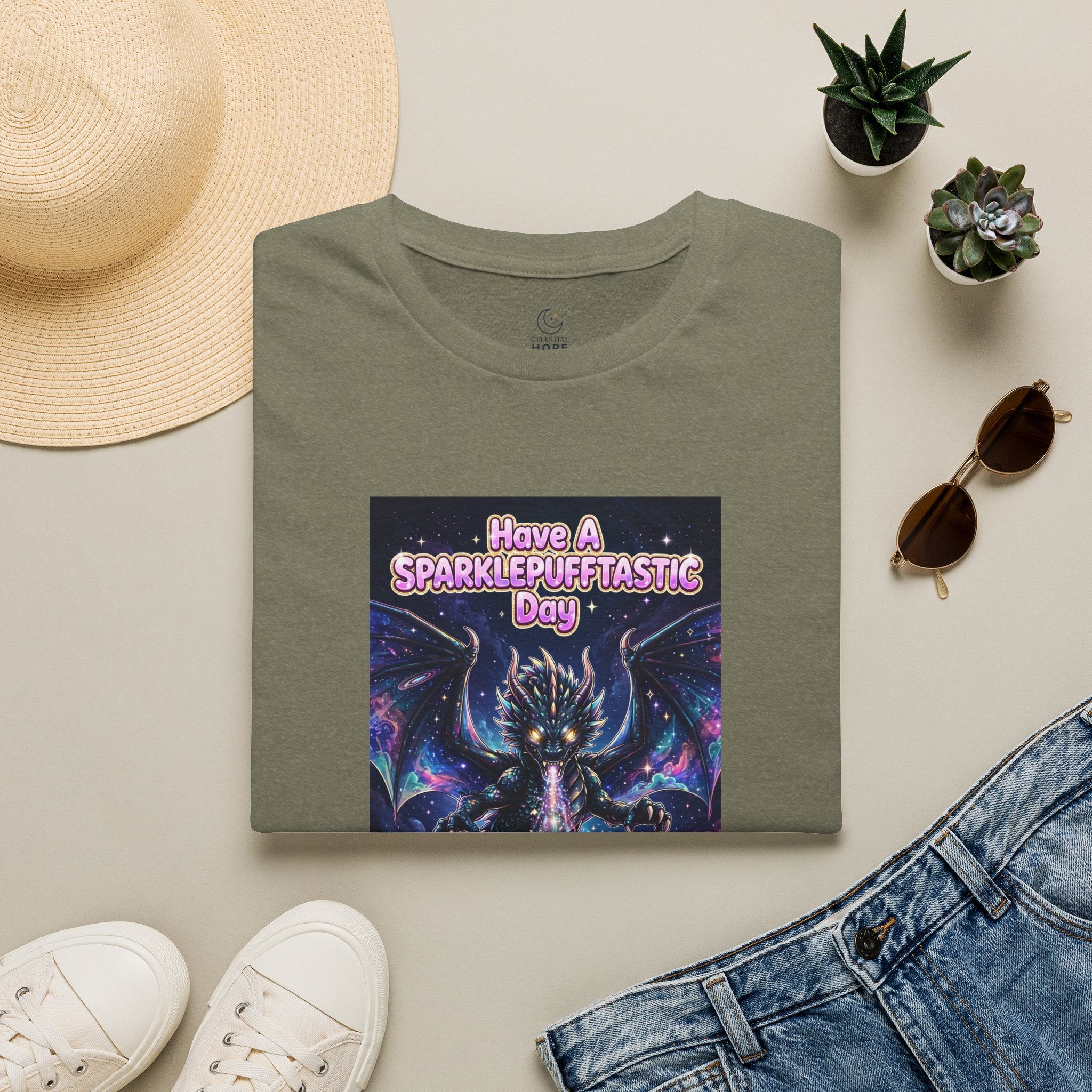 Have a Sparklepufftastic Day T-Shirt | Cosmic Dragon Cute Fantasy