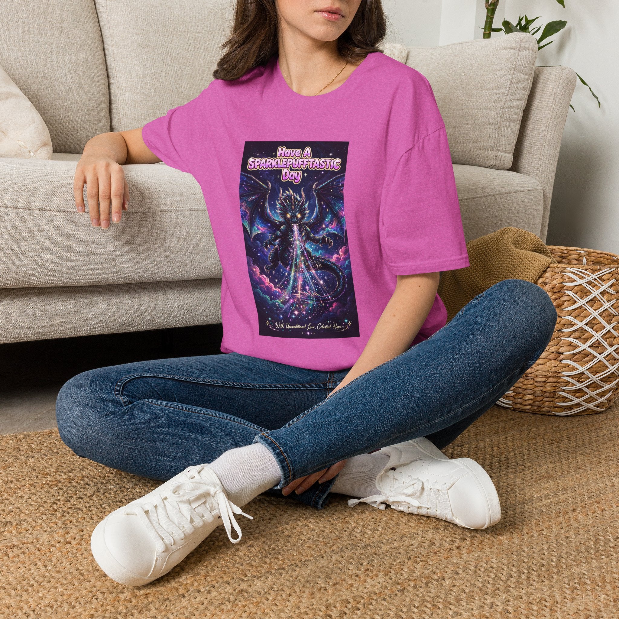 Have a Sparklepufftastic Day T-Shirt | Cosmic Dragon Cute Fantasy