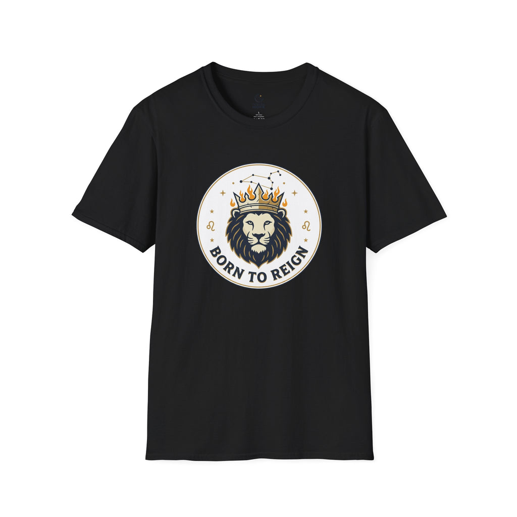 Born to Reign Lion Crown T-Shirt | Leo Zodiac Constellation Tee
