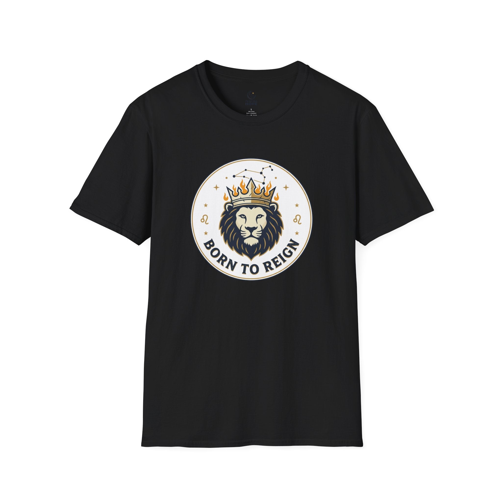 Born to Reign Lion Crown T-Shirt | Leo Zodiac Constellation Tee