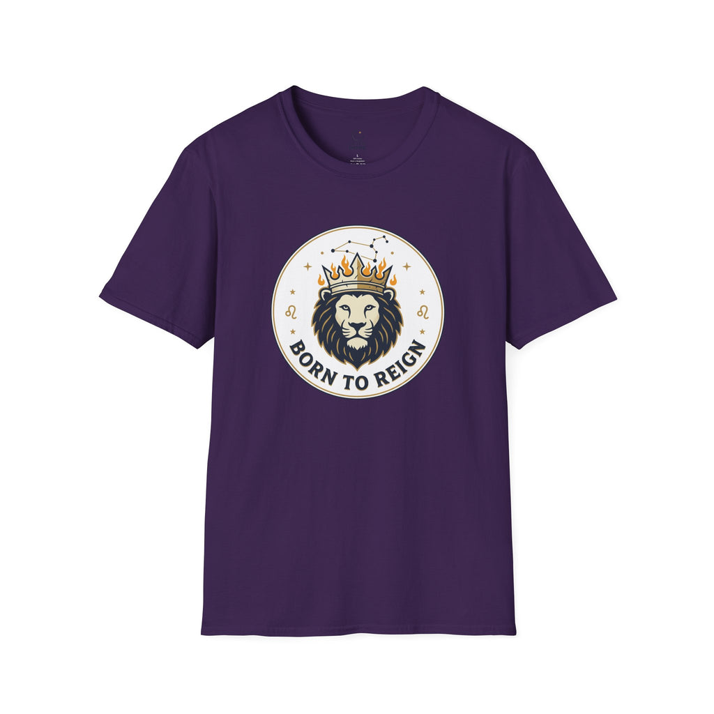 Born to Reign Lion Crown T-Shirt | Leo Zodiac Constellation Tee
