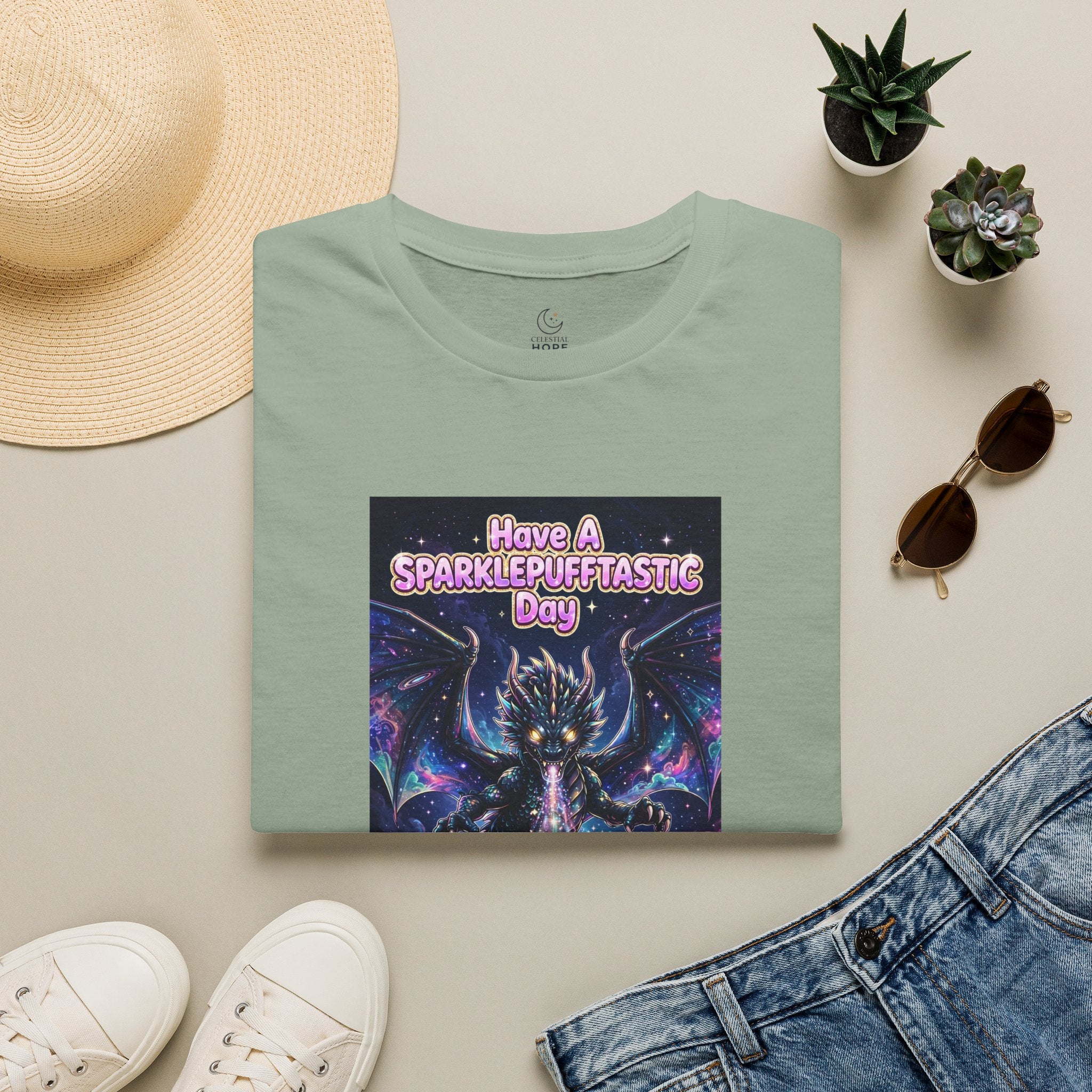 Have a Sparklepufftastic Day T-Shirt | Cosmic Dragon Cute Fantasy