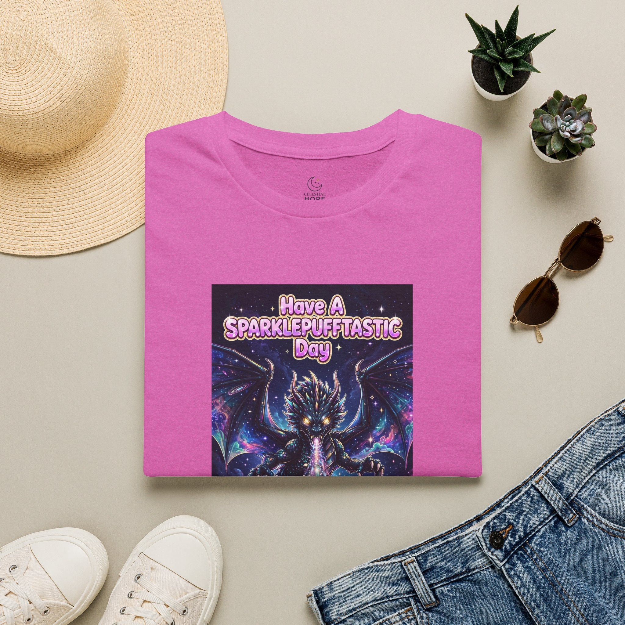 Have a Sparklepufftastic Day T-Shirt | Cosmic Dragon Cute Fantasy
