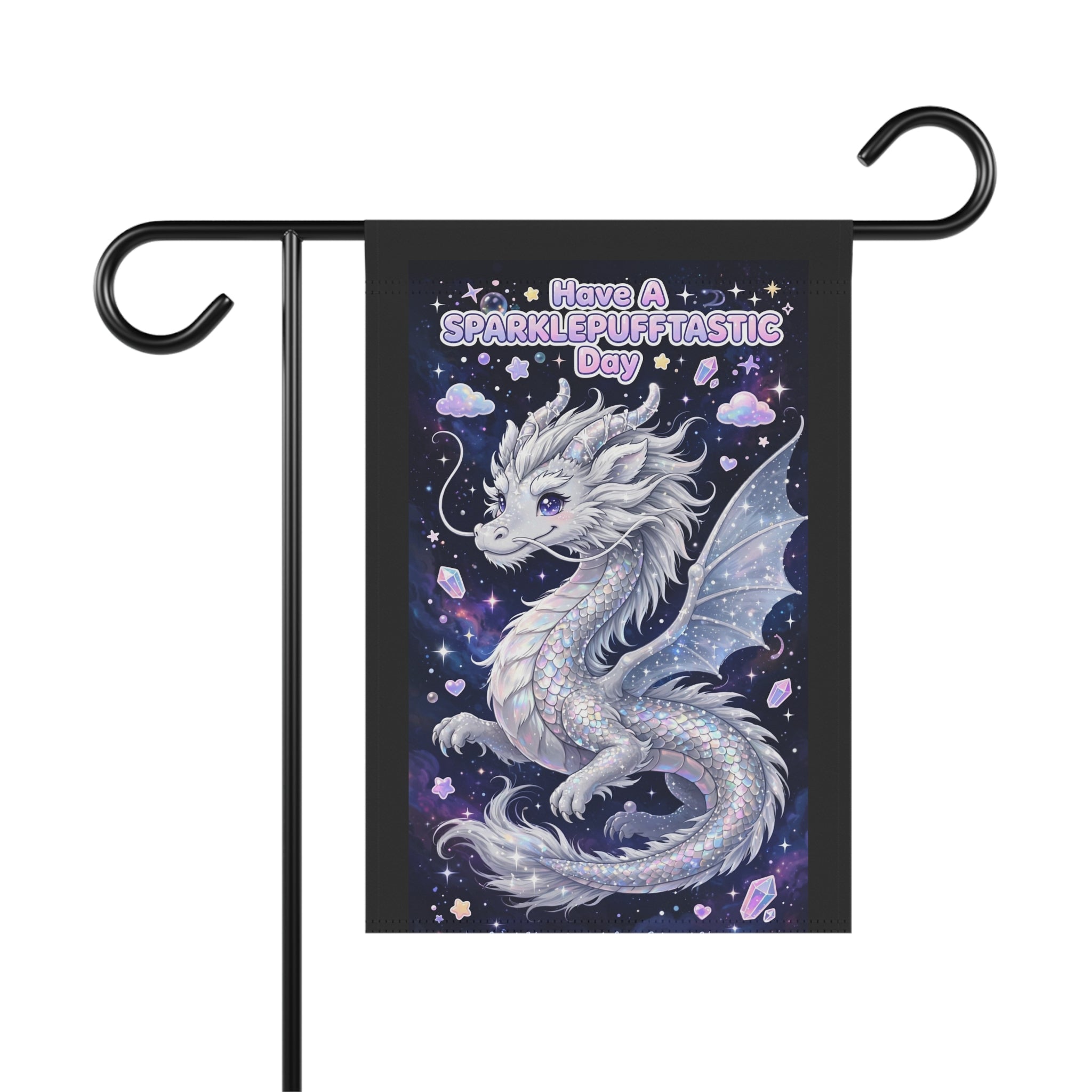 Sparklepuff Dragon garden flag | House Banner, Whimsical Fantasy Decor