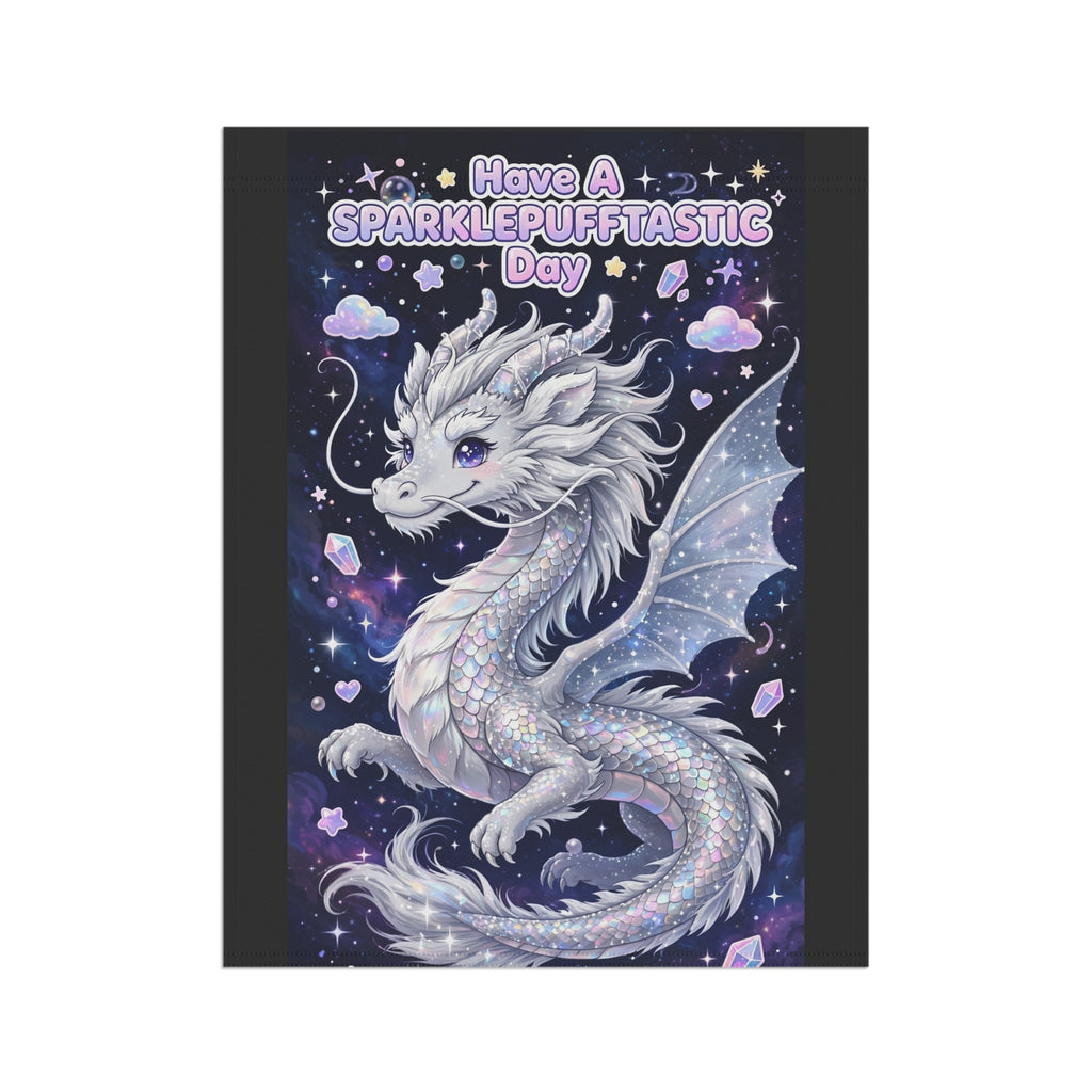 Sparklepuff Dragon garden flag | House Banner, Whimsical Fantasy Decor