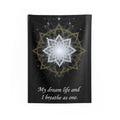 Sacred Geometric Mandala Indoor Wall Tapestry | Inspirational Quote