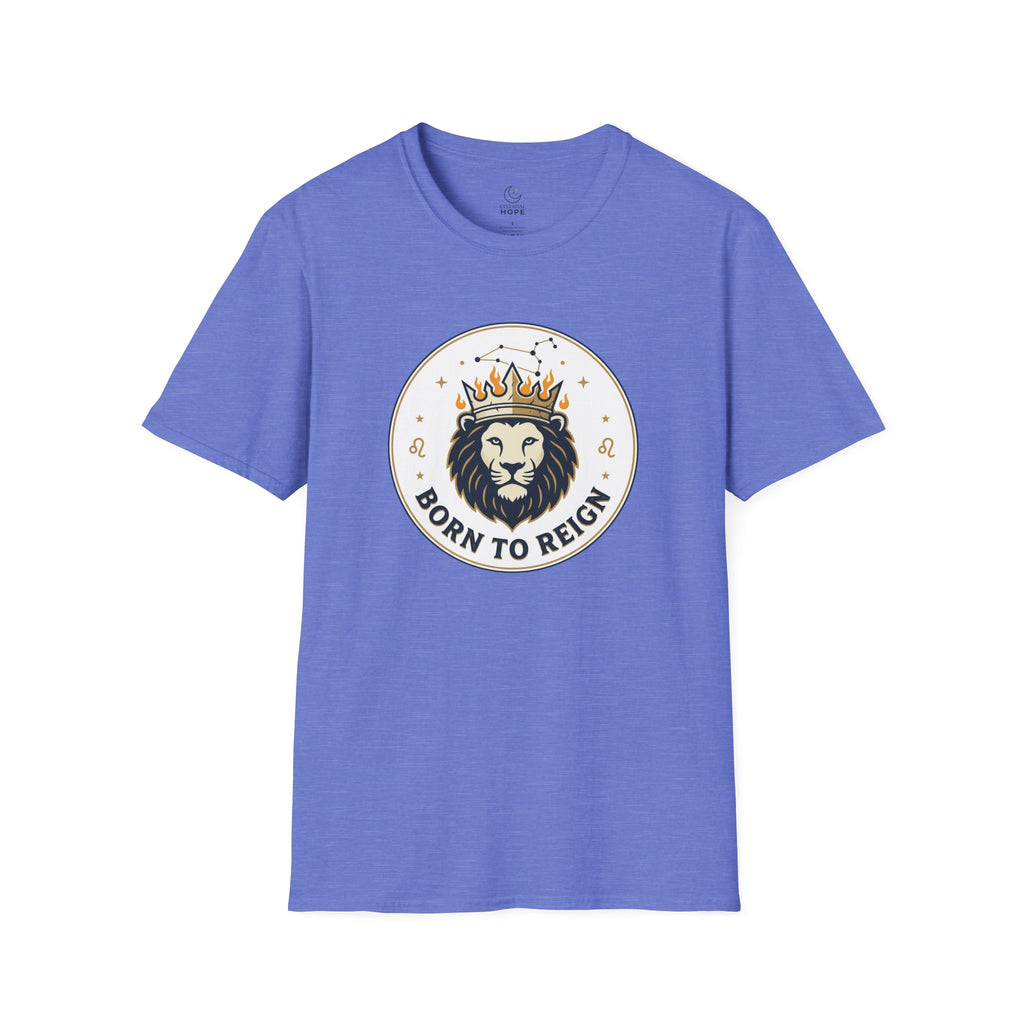 Born to Reign Lion Crown T-Shirt | Leo Zodiac Constellation Tee