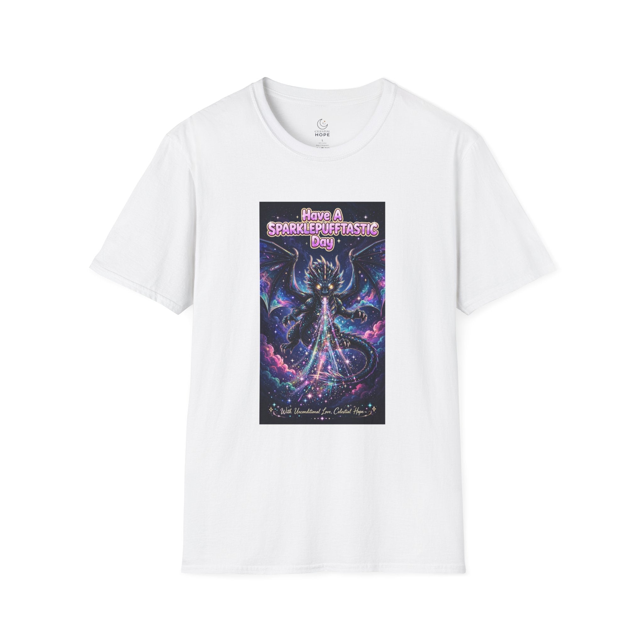 Have a Sparklepufftastic Day T-Shirt | Cosmic Dragon Cute Fantasy