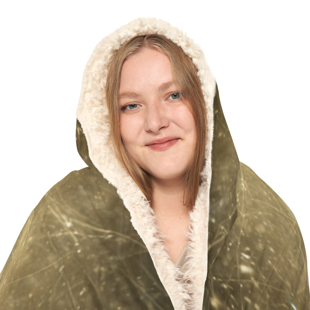 Golden Radiance Hooded Blanket – Spiritual Jesus Galaxy Snuggle Blanket