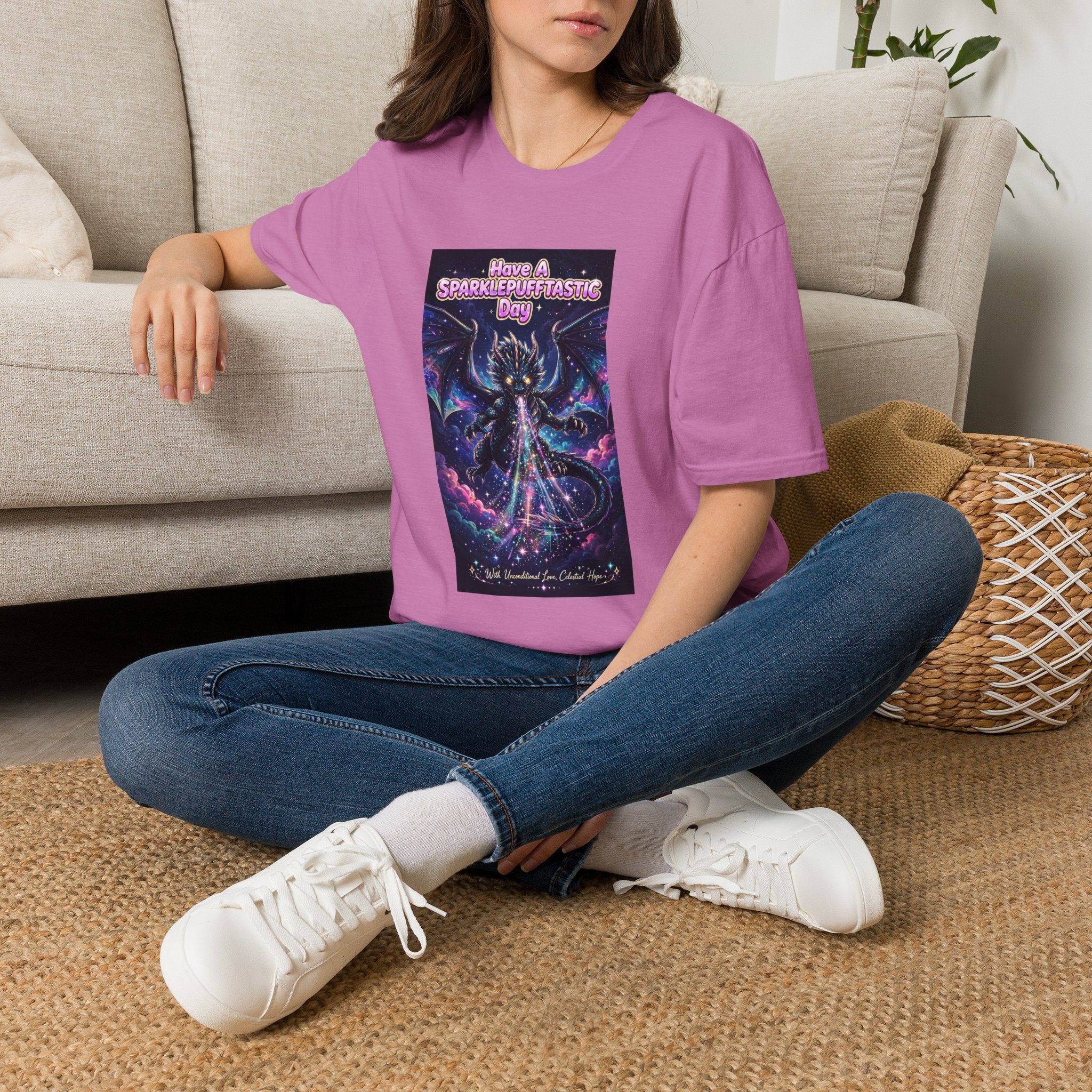 Have a Sparklepufftastic Day T-Shirt | Cosmic Dragon Cute Fantasy