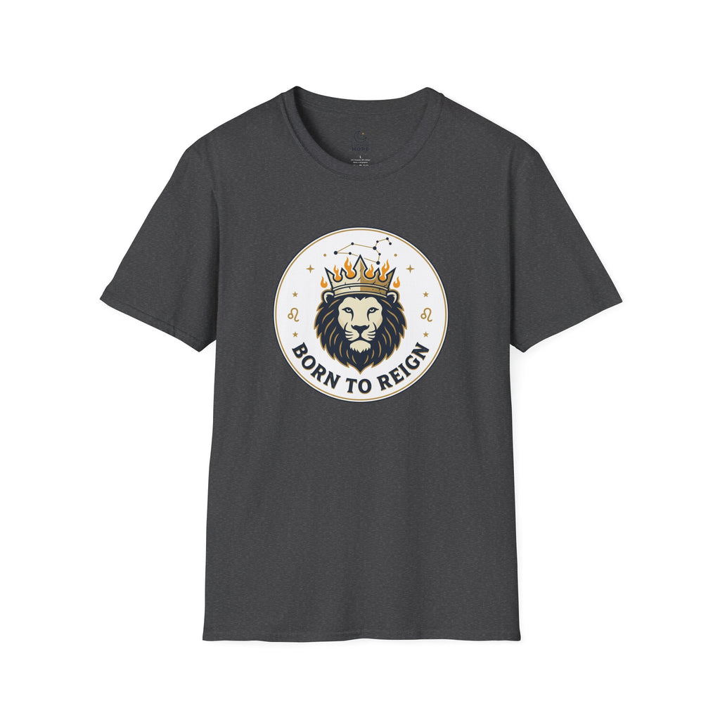 Born to Reign Lion Crown T-Shirt | Leo Zodiac Constellation Tee